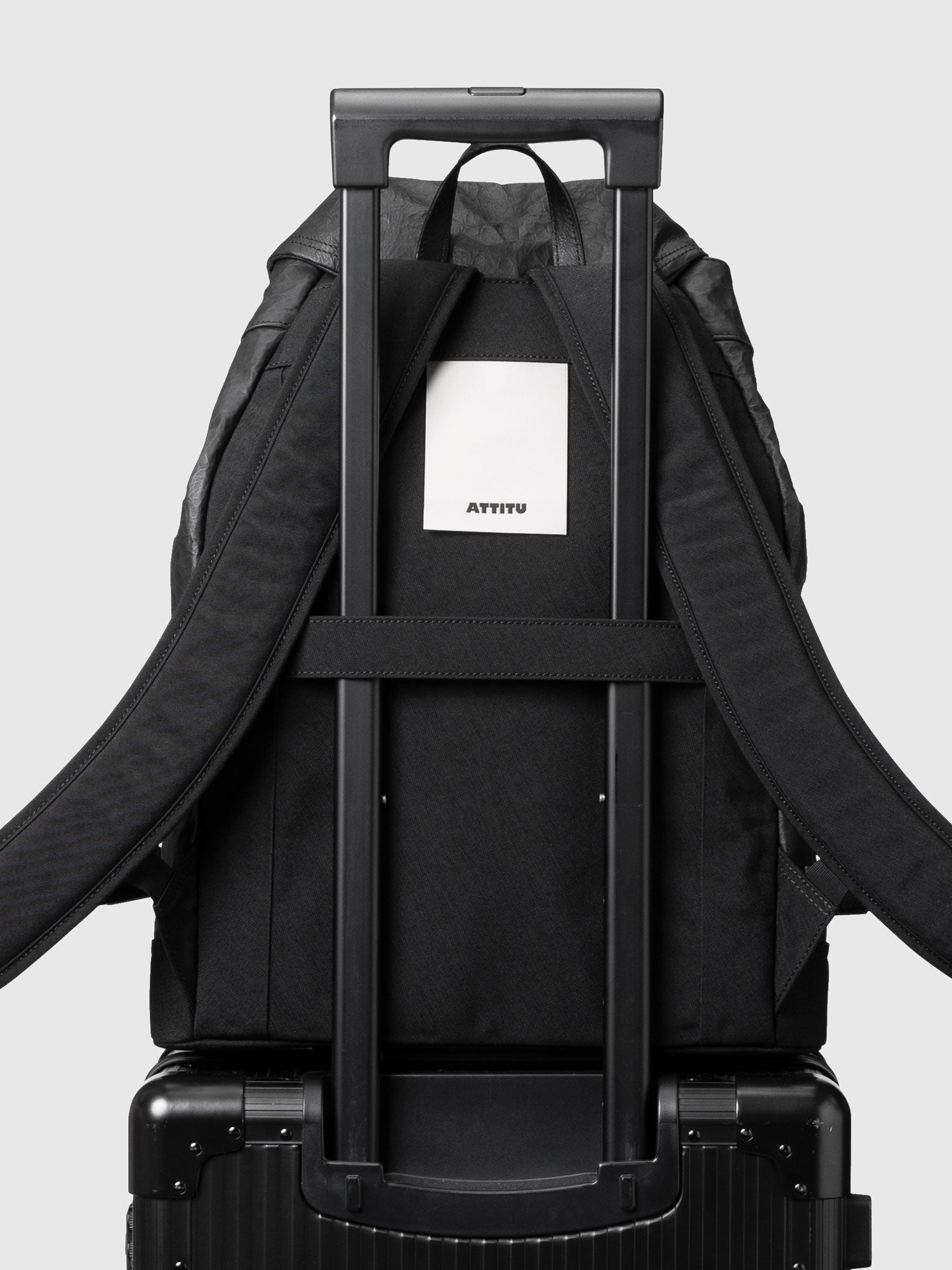 NYLON×LEATHER BACKPACK SF M 010