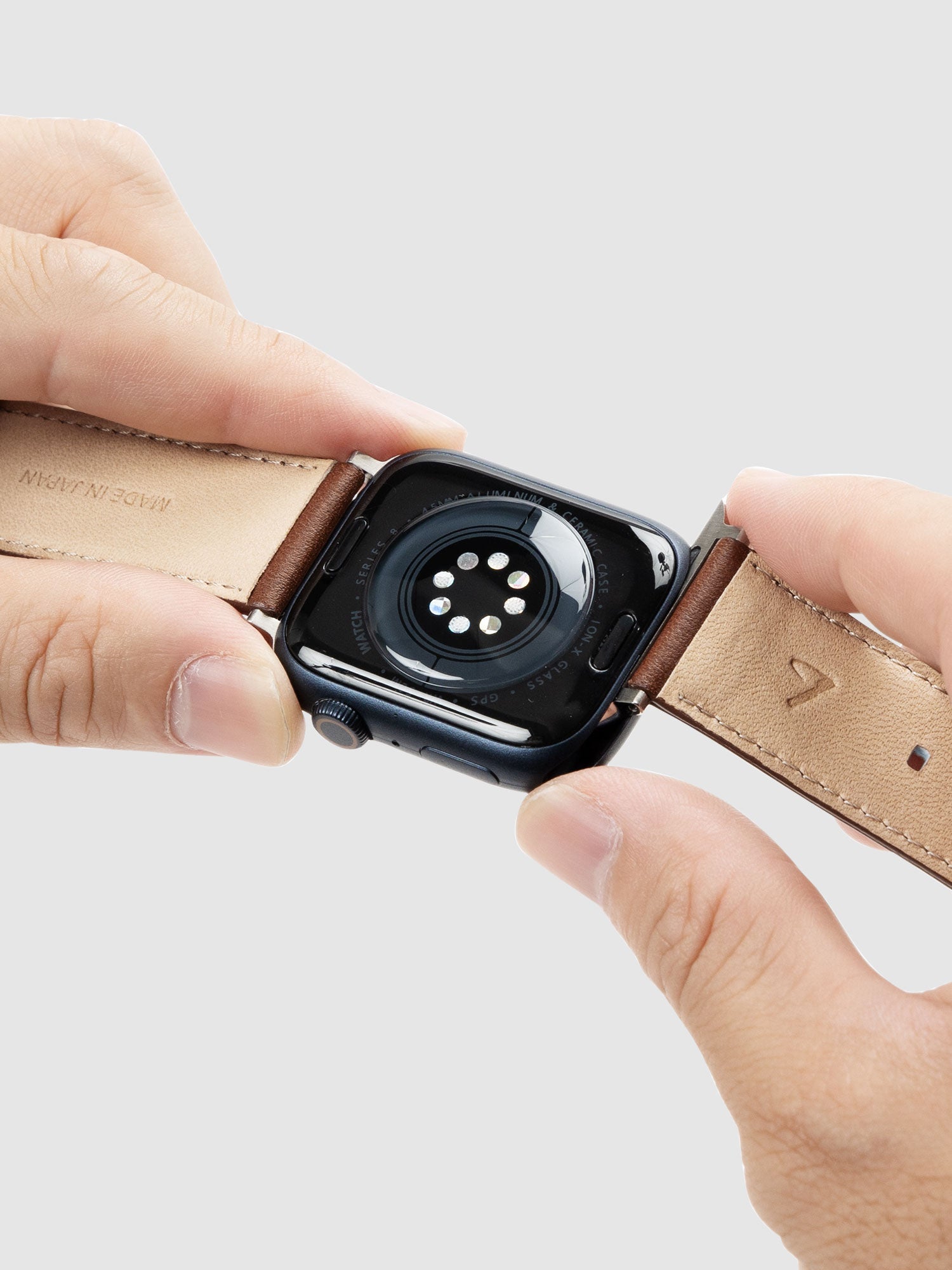 レザーウォッチバンドAppleWatch用(Rコードバン)