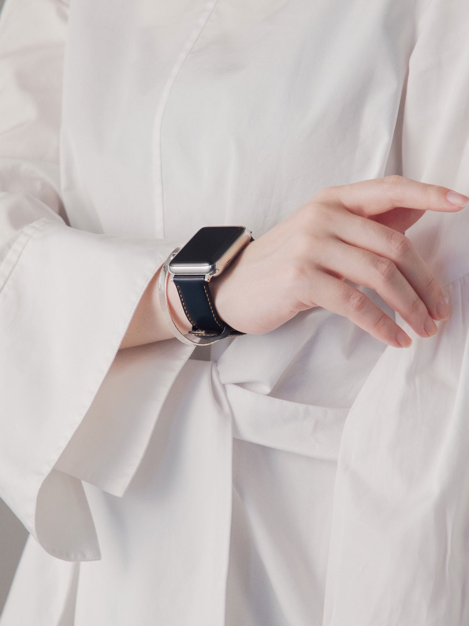 レザーウォッチバンドAppleWatch用(Rコードバン)