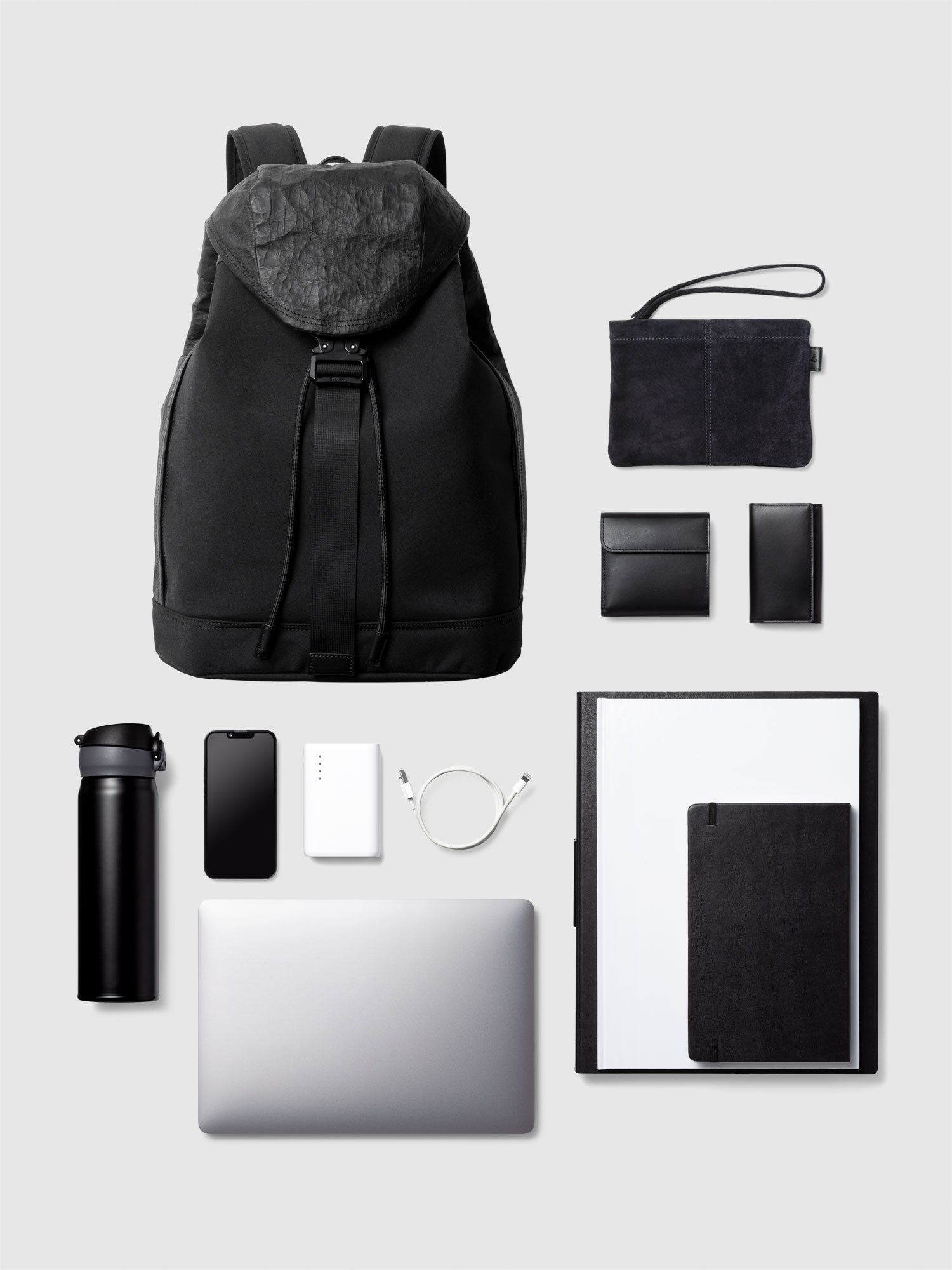 NYLON×LEATHER BACKPACK SF M 010