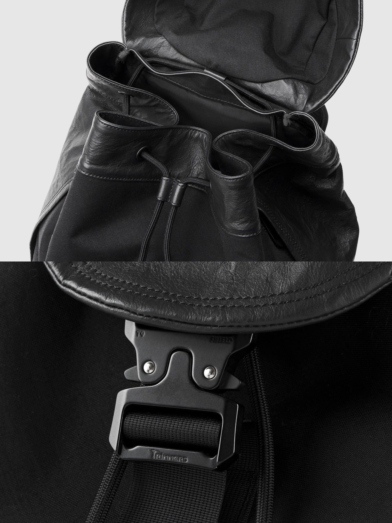 NYLON×LEATHER BACKPACK SF M 010