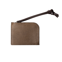 ジャパンモチーフ 茶利八方 Lファスナー グレイッシュブラウン